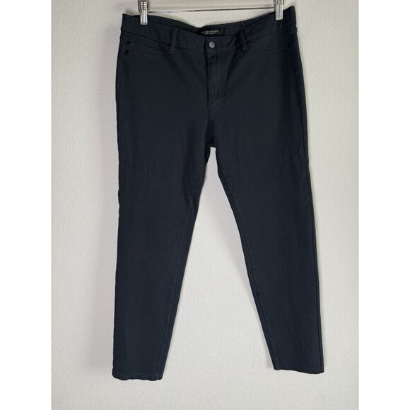 Liverpool Jeans CO Women’s Size 12/31 Knit Leggings Pants Navy Stretch Pockets - Picture 4 of 10